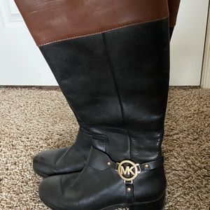 Michael Kors Knee High Boots Two tone